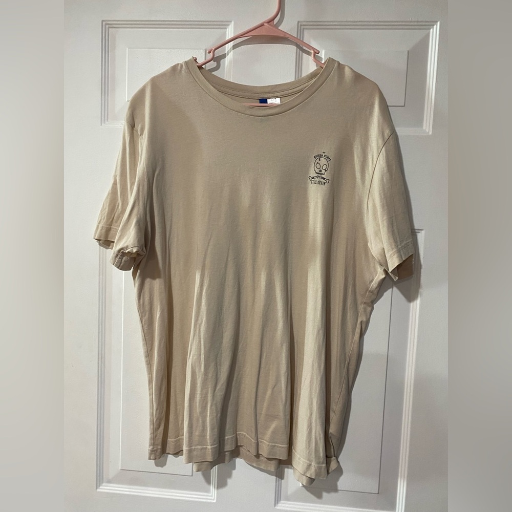 Divided MENS Tan Short Sleeve Tee Casual -Large
